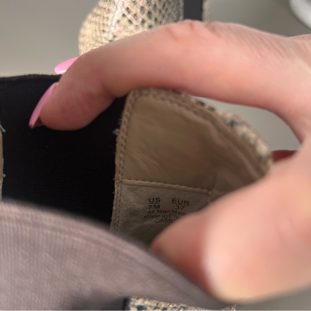 Sam Edelman Case Snake Print Python Heeled Bootie… - image 9